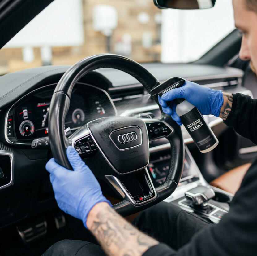Vehicle interior Sanitization, stain removal, Calgary.